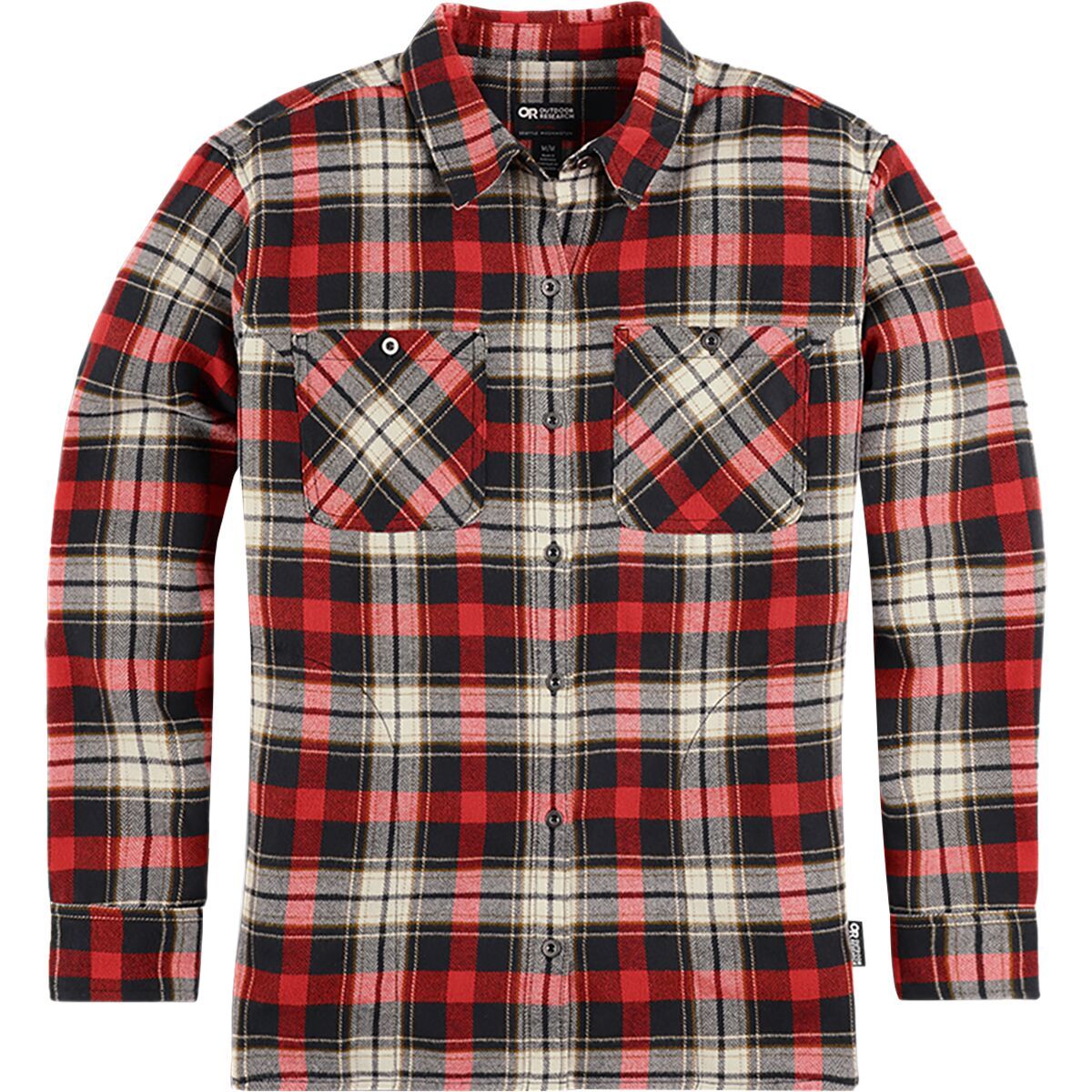 Outdoor Research Feedback Flannel Plus Shirt - Women's Cranberry Plaid, 1X