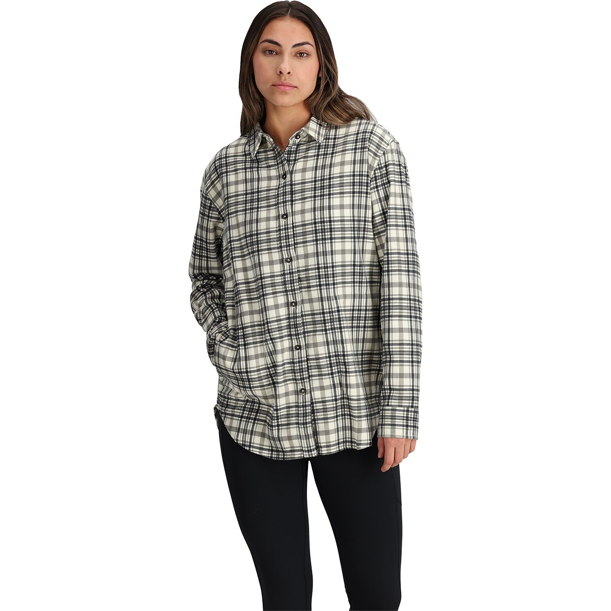 Image of Outdoor Research Kulshan Flannel Shirt - Women's Bone, S