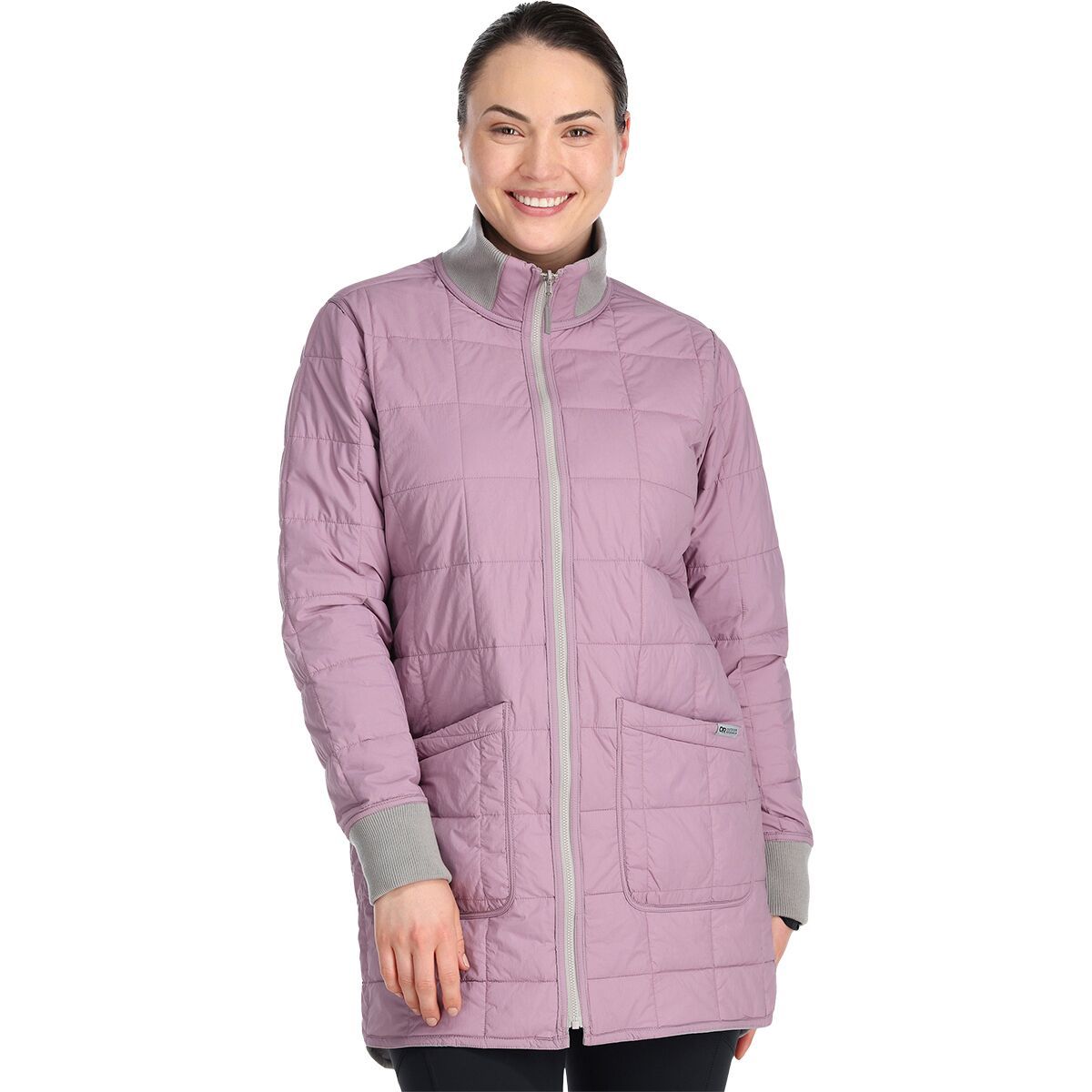 Outdoor Research Shadow Reversible Parka - Women's Ash/Moth, M
