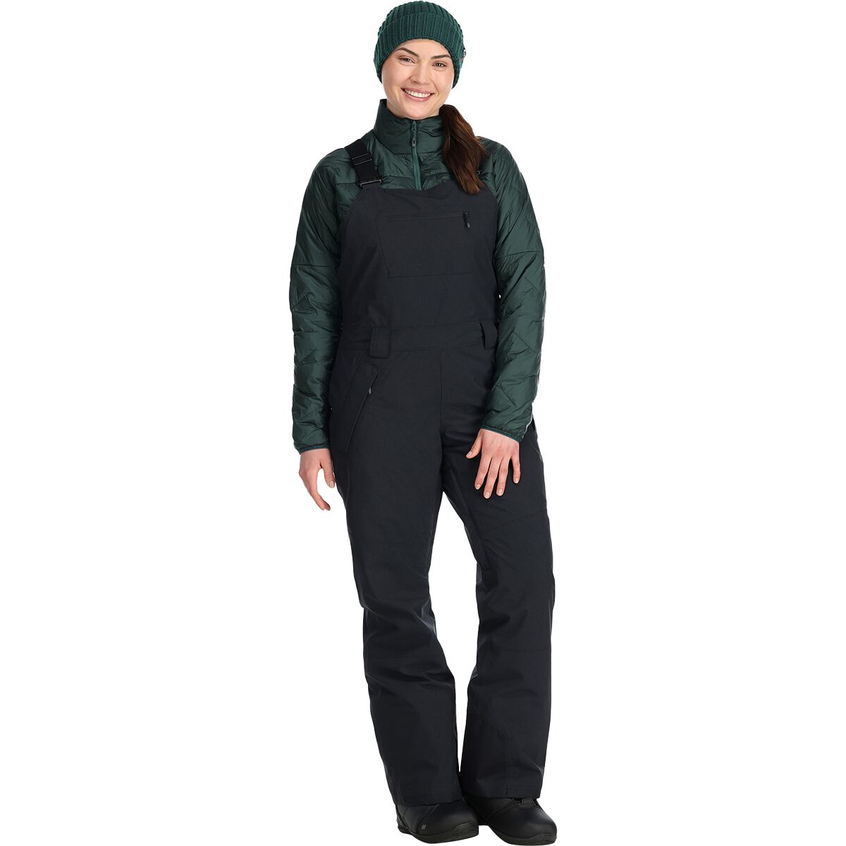 Image of Outdoor Research Snowcrew Bib Pant - Women's Black, M/Reg