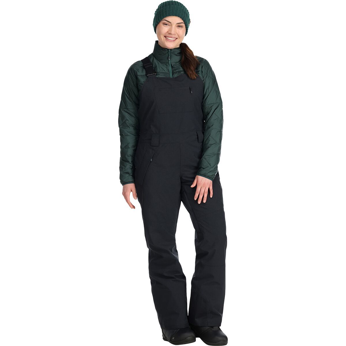 Image of Outdoor Research Snowcrew Bib Pant - Women's Black, L/Reg