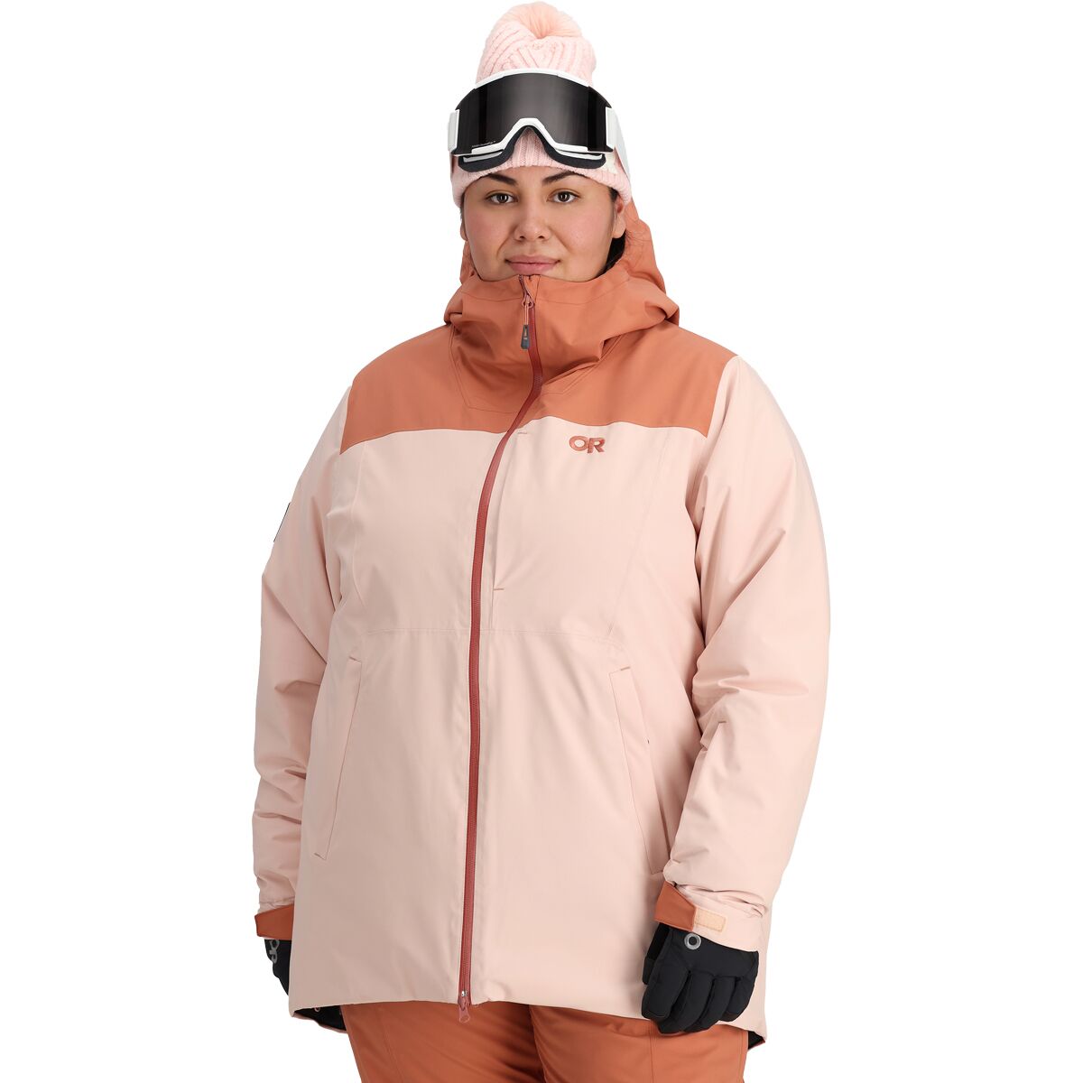 Image of Outdoor Research Snowcrew Plus Jacket - Women's Sienna/Cinnamon, 2X