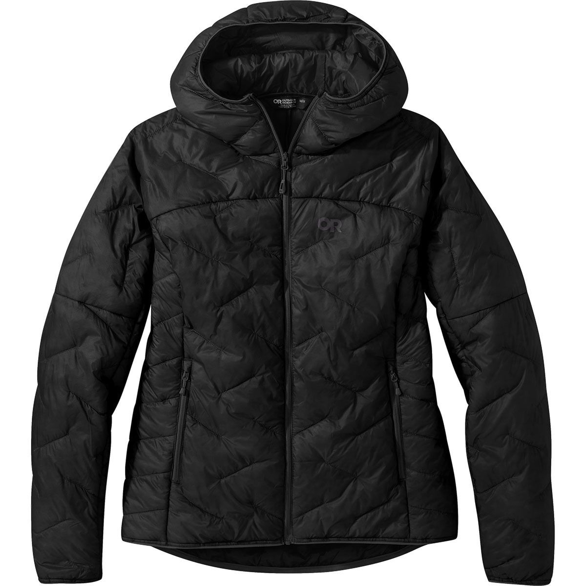 Outdoor Research SuperStrand LT Plus Size Hooded Jacket - Women's Black, 1X
