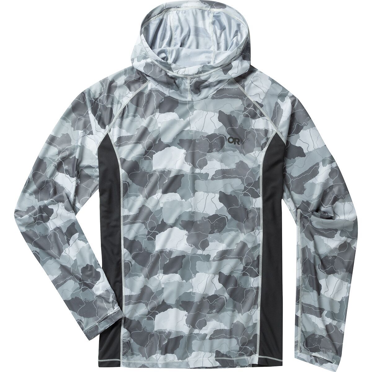 Outdoor Research Echo Printed Hoodie - Men's Snow Camo/Storm, XXL