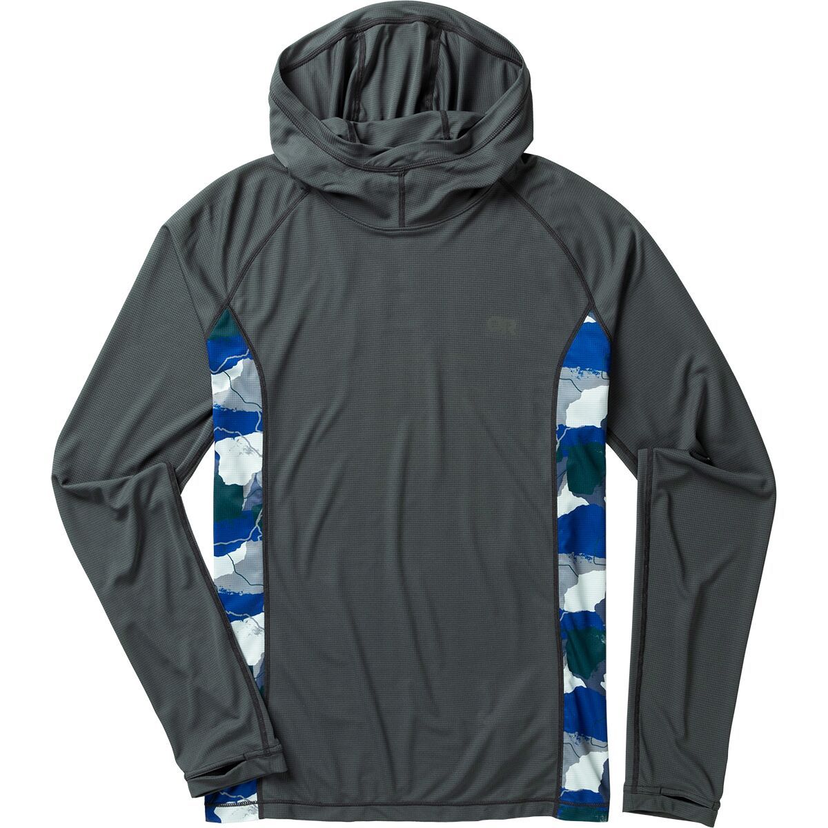 Outdoor Research Echo Printed Hoodie - Men's Storm/Classic Blue Camo, L