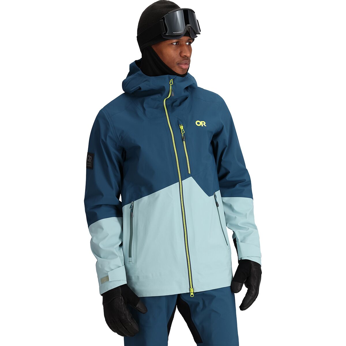 Image of Outdoor Research Hemispheres II Jacket - Men's Harbor/Sage, XXL