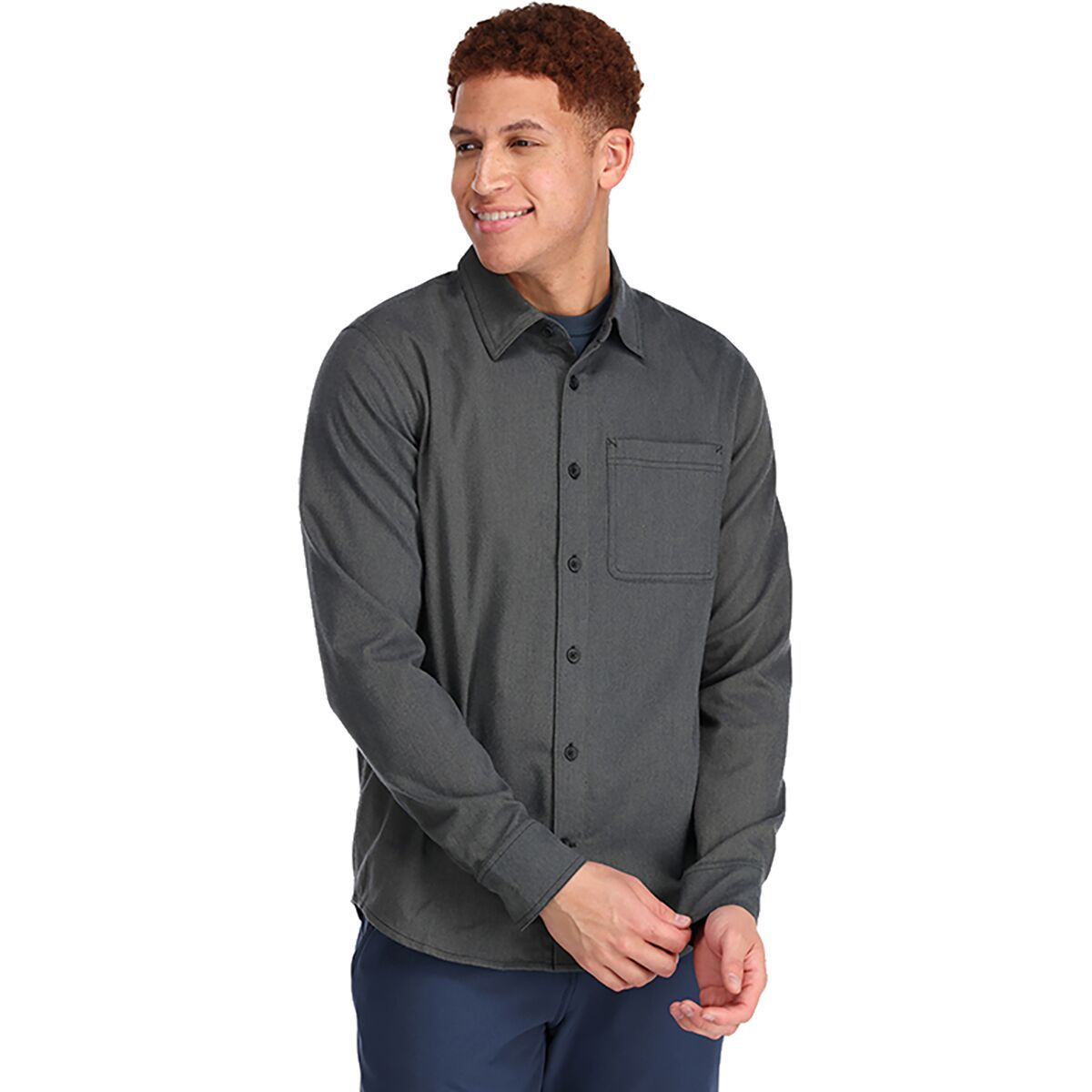 Outdoor Research Kulshan Flannel Shirt - Men's Pewter, XL