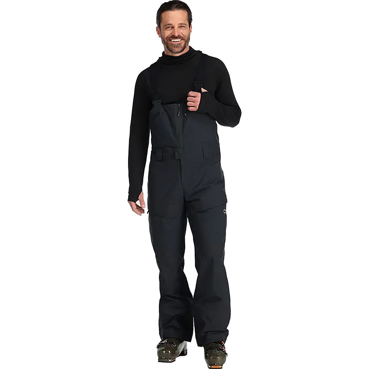 Image of Outdoor Research Snowcrew Bib Pant - Men's Black, M/Short