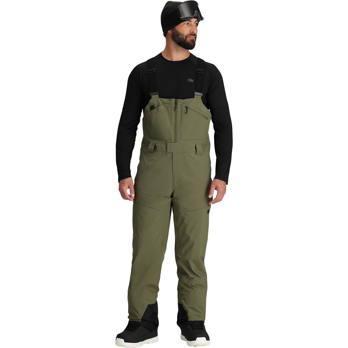 Image of Outdoor Research Snowcrew Bib Pant - Men's Ranger Green, S/Reg