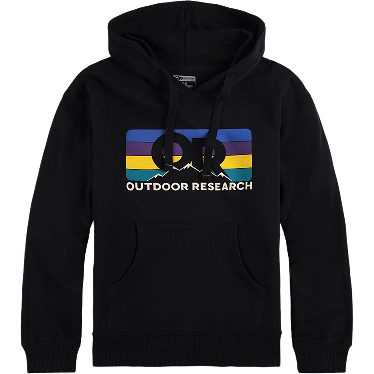 Backcountry Outdoor Research Advocate Stripe Hoodie Black, S