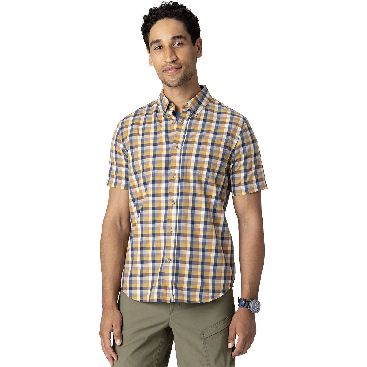 Image of Outdoor Research Rooftop Short-Sleeve Shirt - Men's Sedona Plaid, M