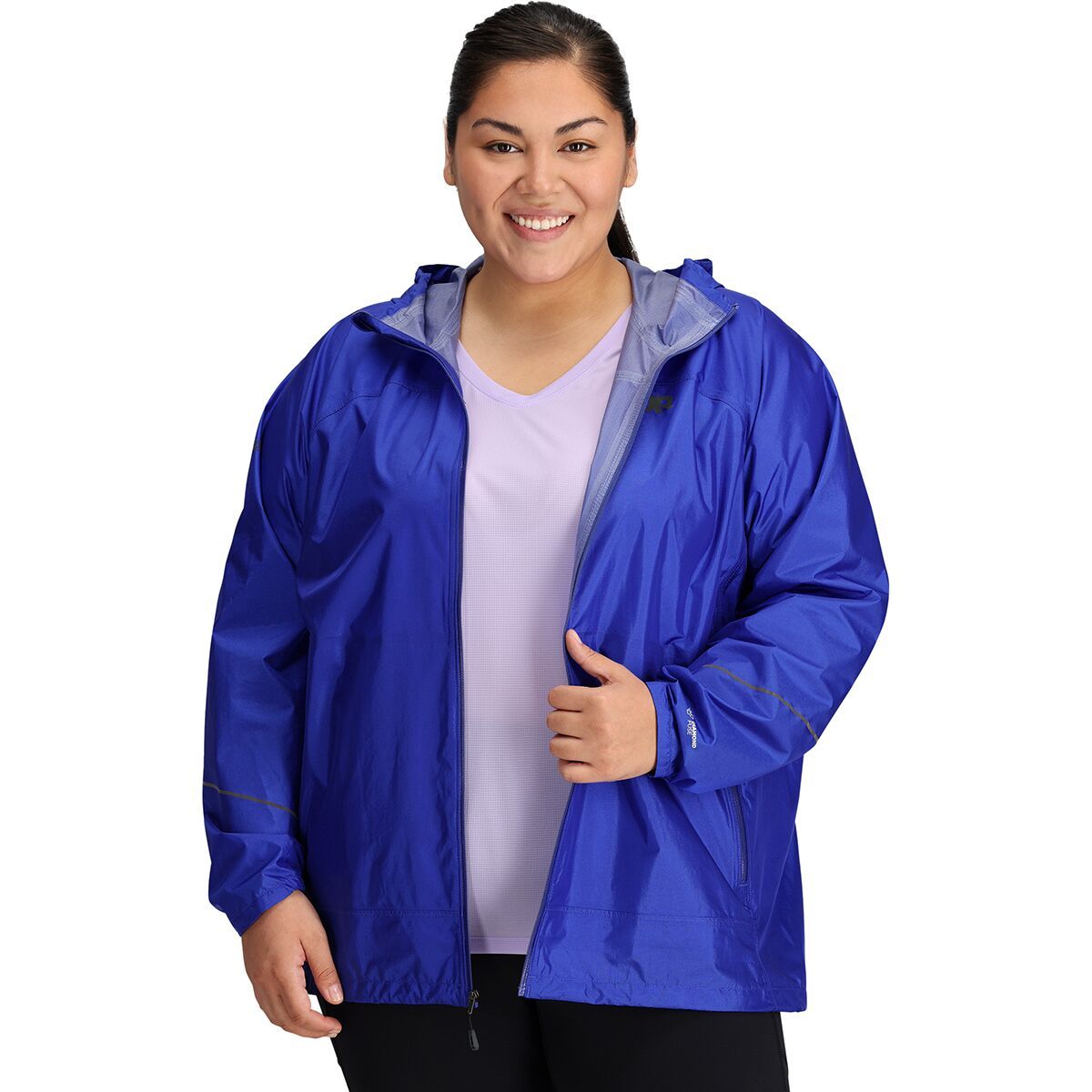 Outdoor Research Helium Rain Jacket - Plus - Women's Ultramarine, 2X