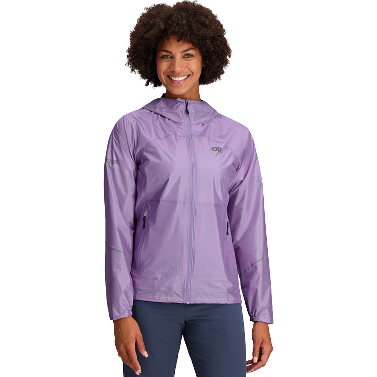 Image of Outdoor Research Helium Rain Jacket - Women's Lavender, S
