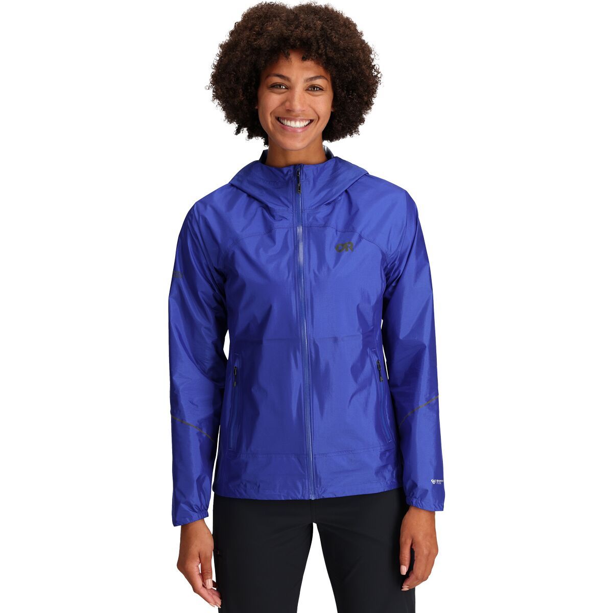 Outdoor Research Helium Rain Jacket - Women's Ultramarine, XXS