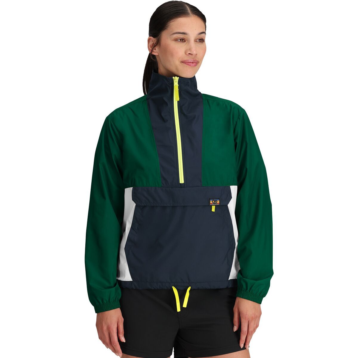 Outdoor Research Swiftbreaker Shell - Women's Dark Navy/Monstera/White, S