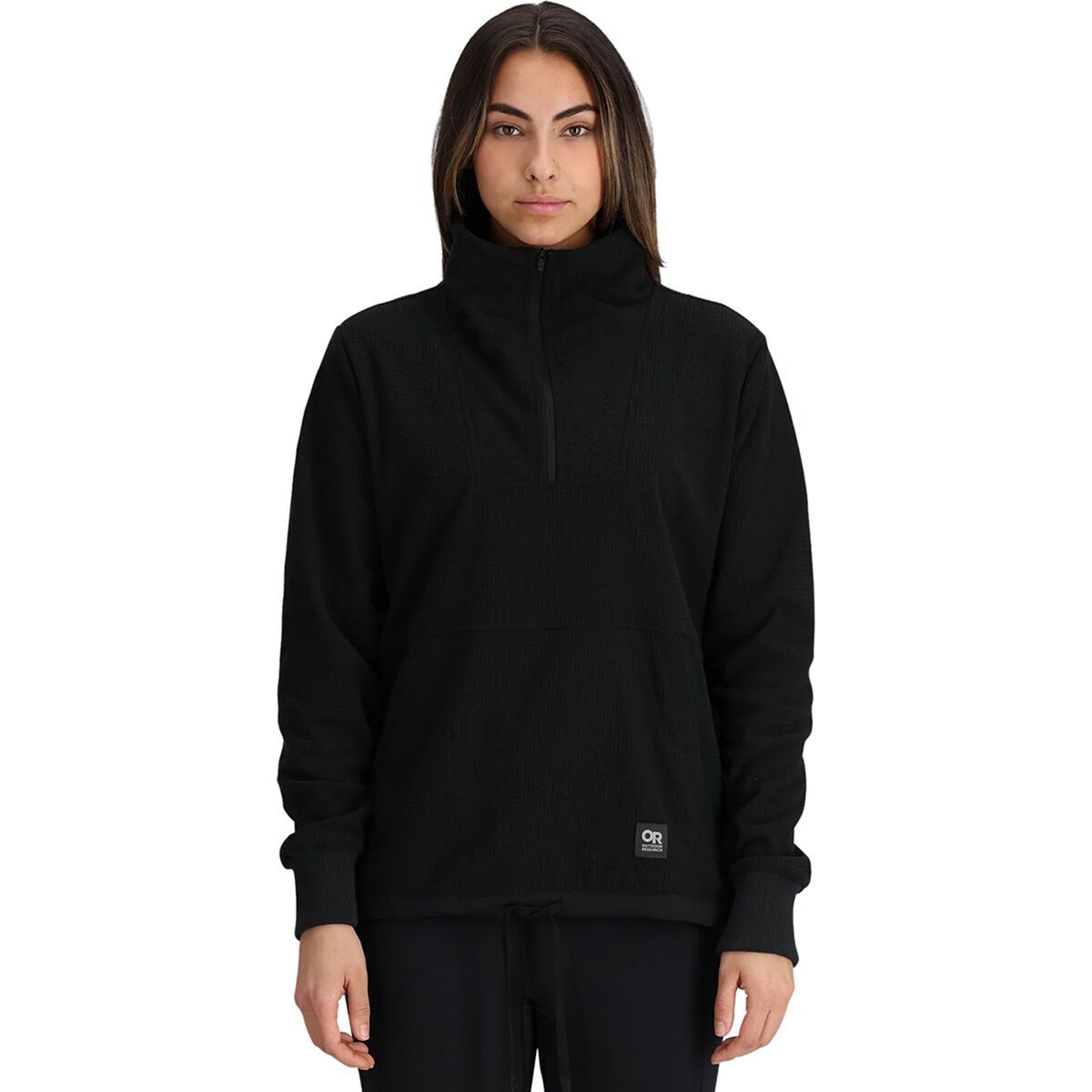 Image of Outdoor Research Trail Mix 1/4-Zip Pullover - Women's Black, L
