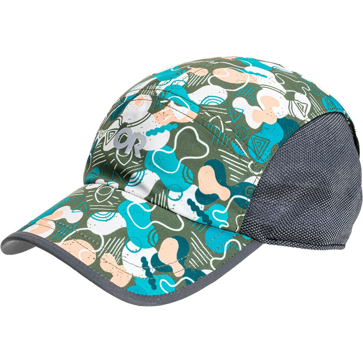 Image of Outdoor Research Swift Cap Printed - Kids' Verde Shapes, One Size