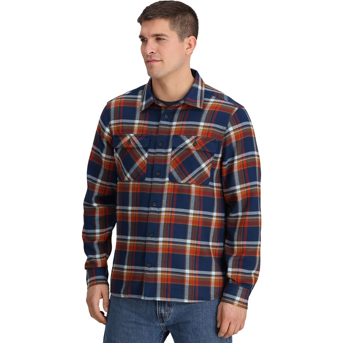 Image of Outdoor Research Feedback Flannel Twill Shirt - Men's Cenote Plaid, S