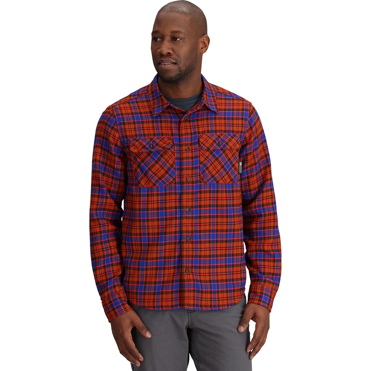 Image of Outdoor Research Feedback Flannel Twill Shirt - Men's Terra Plaid, S
