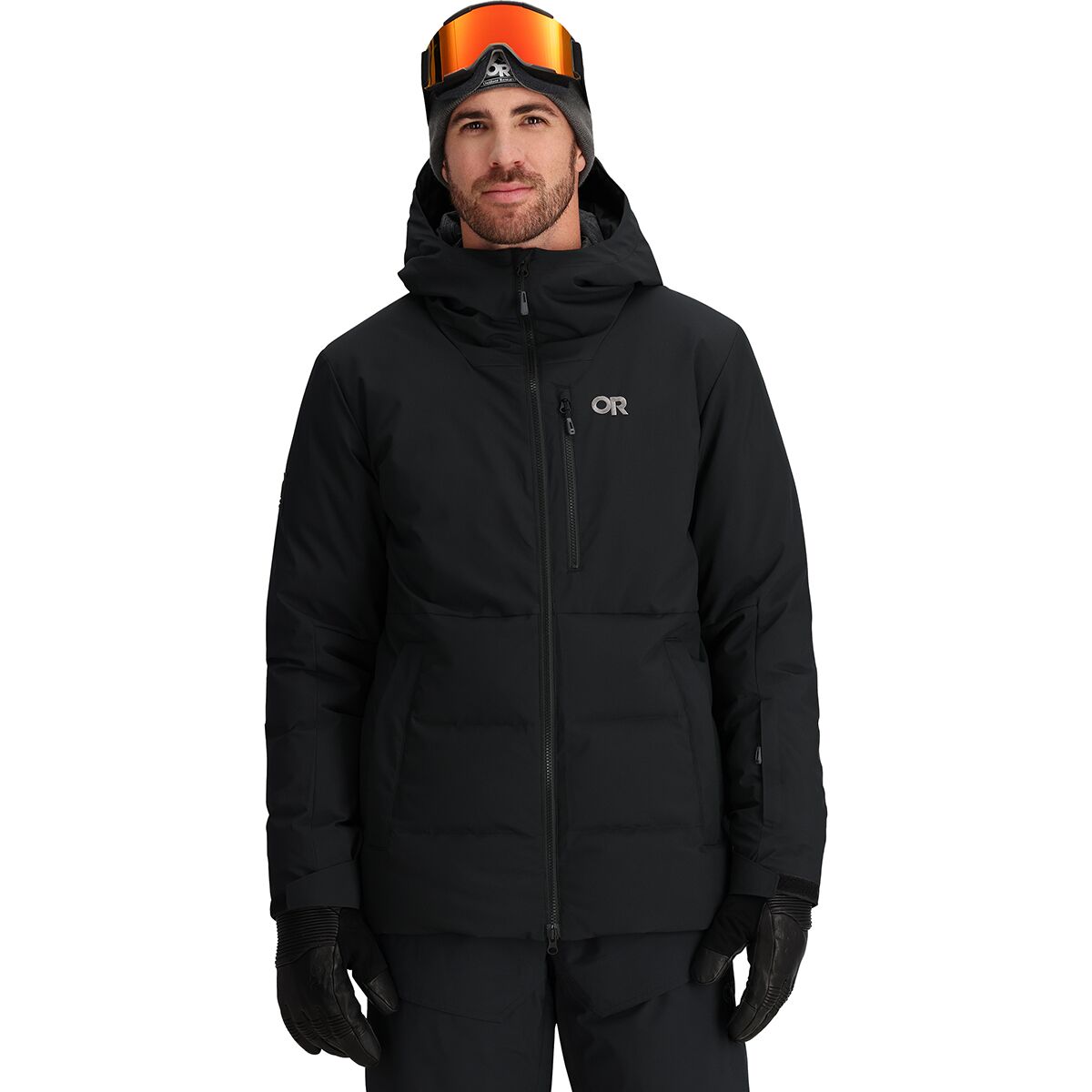 Image of Outdoor Research Snowcrew Down Jacket - Men's Black, XL