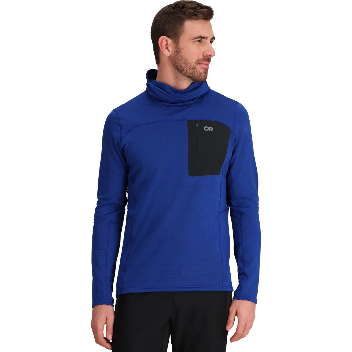 Image of Outdoor Research Vigor Grid Fleece Pullover Hoodie - Men's Galaxy, L