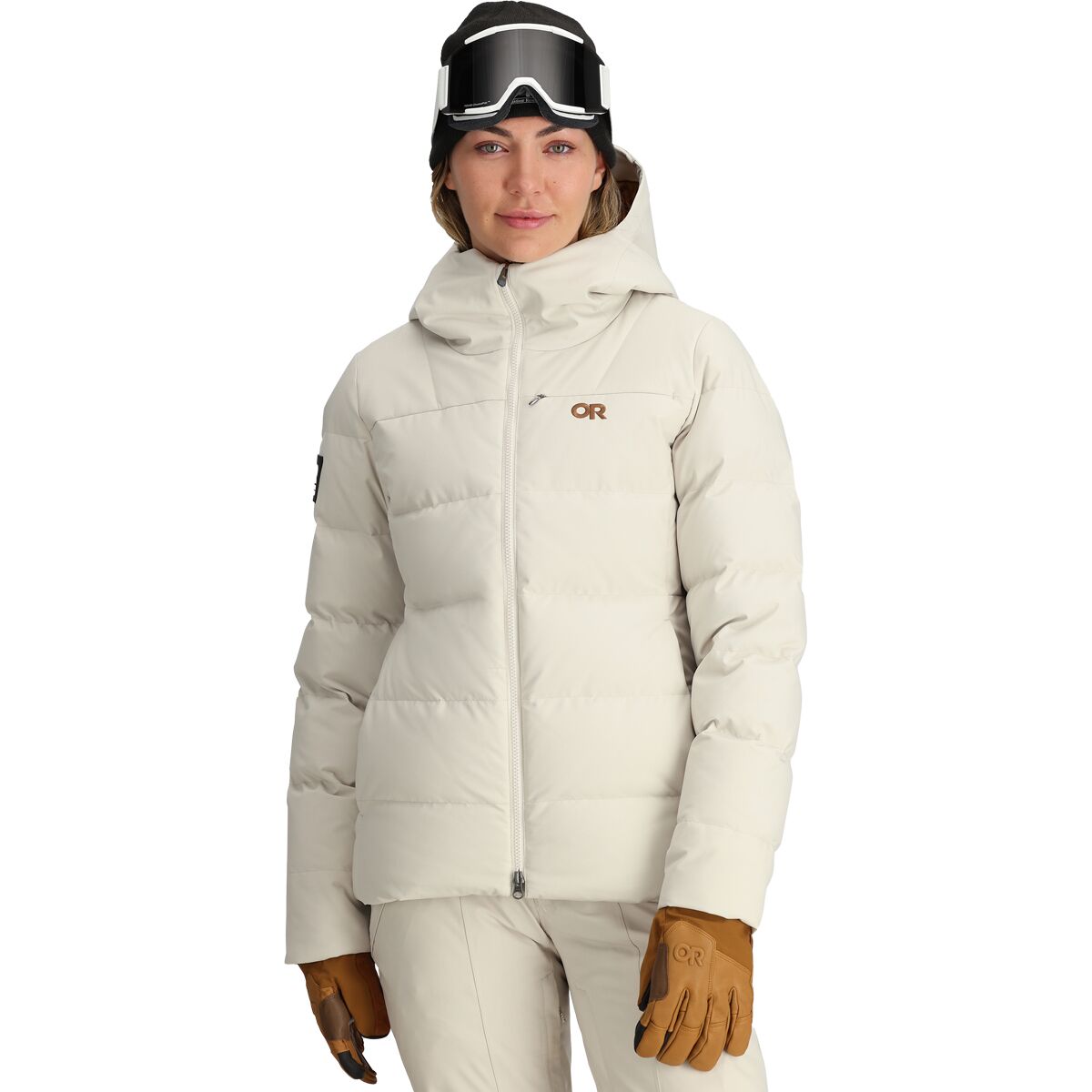 Image of Outdoor Research Snowcrew Down Jacket - Women's Oyster, XL