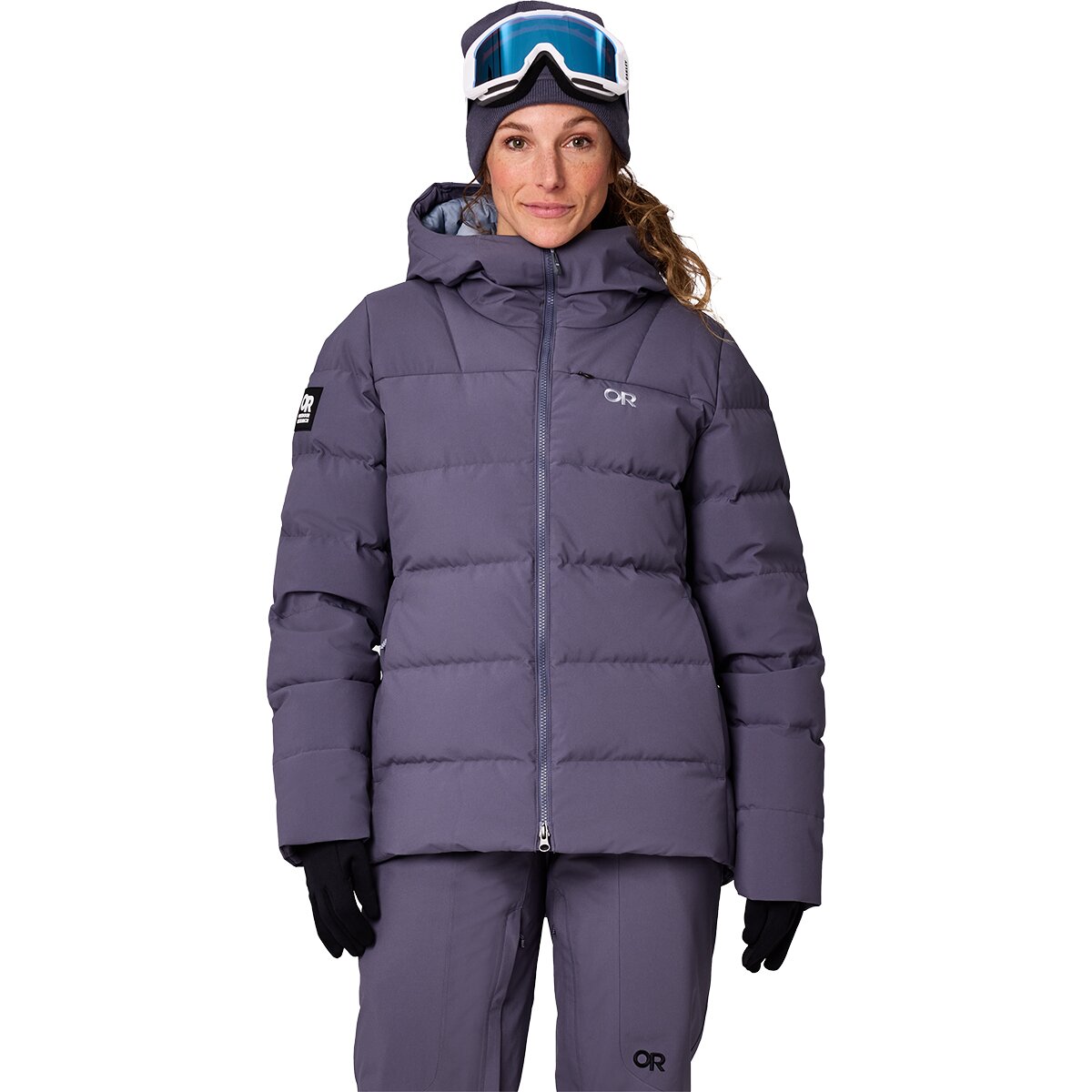 Image of Outdoor Research Snowcrew Down Jacket - Women's Smoky Quartz, S