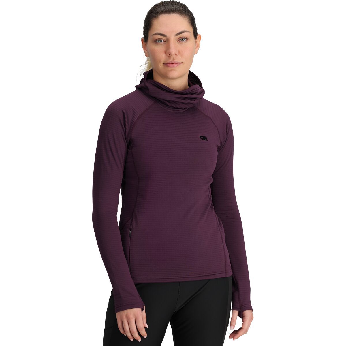 Image of Outdoor Research Vigor Grid Fleece Pullover Hoodie - Women's Amethyst, M