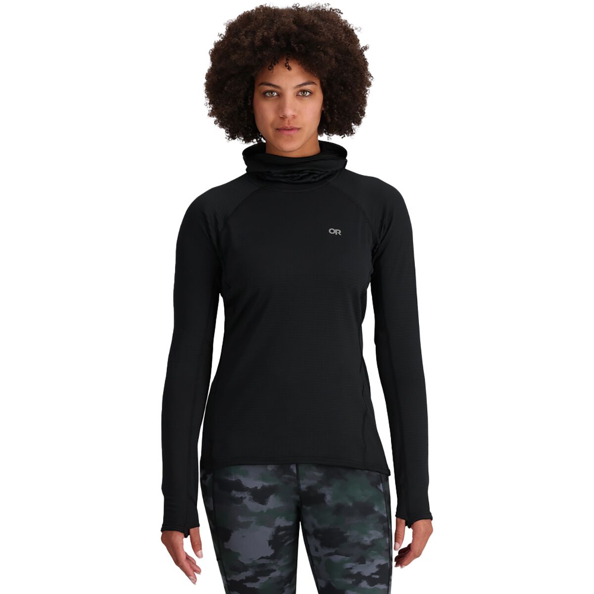 Image of Outdoor Research Vigor Grid Fleece Pullover Hoodie - Women's Black, XL