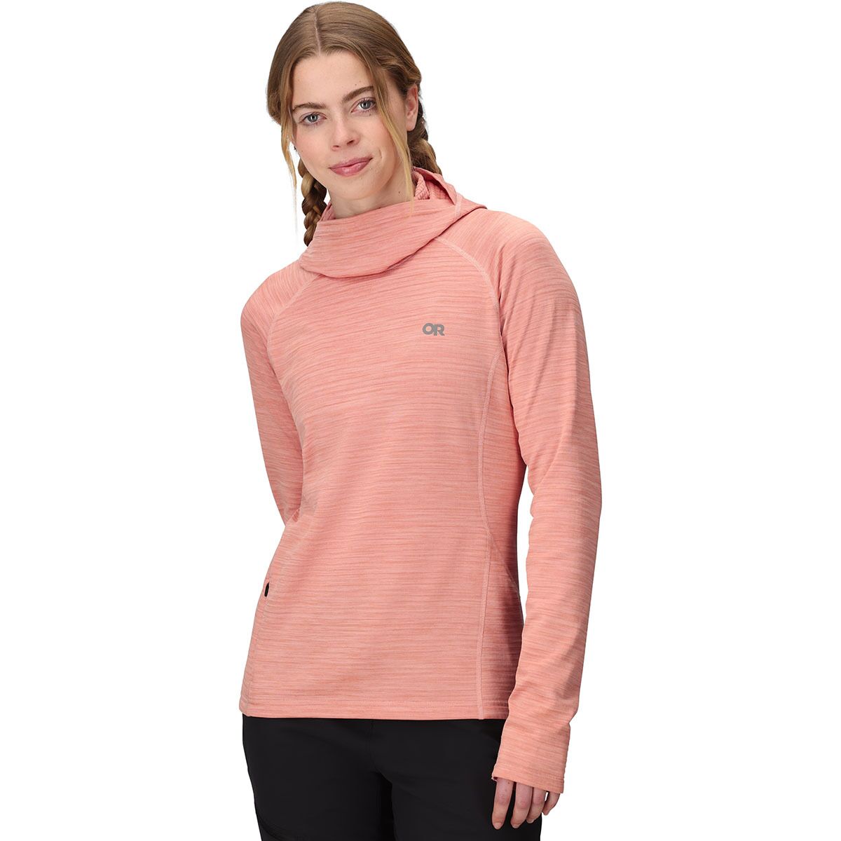 Image of Outdoor Research Vigor Grid Fleece Pullover Hoodie - Women's Lotus Heather, S