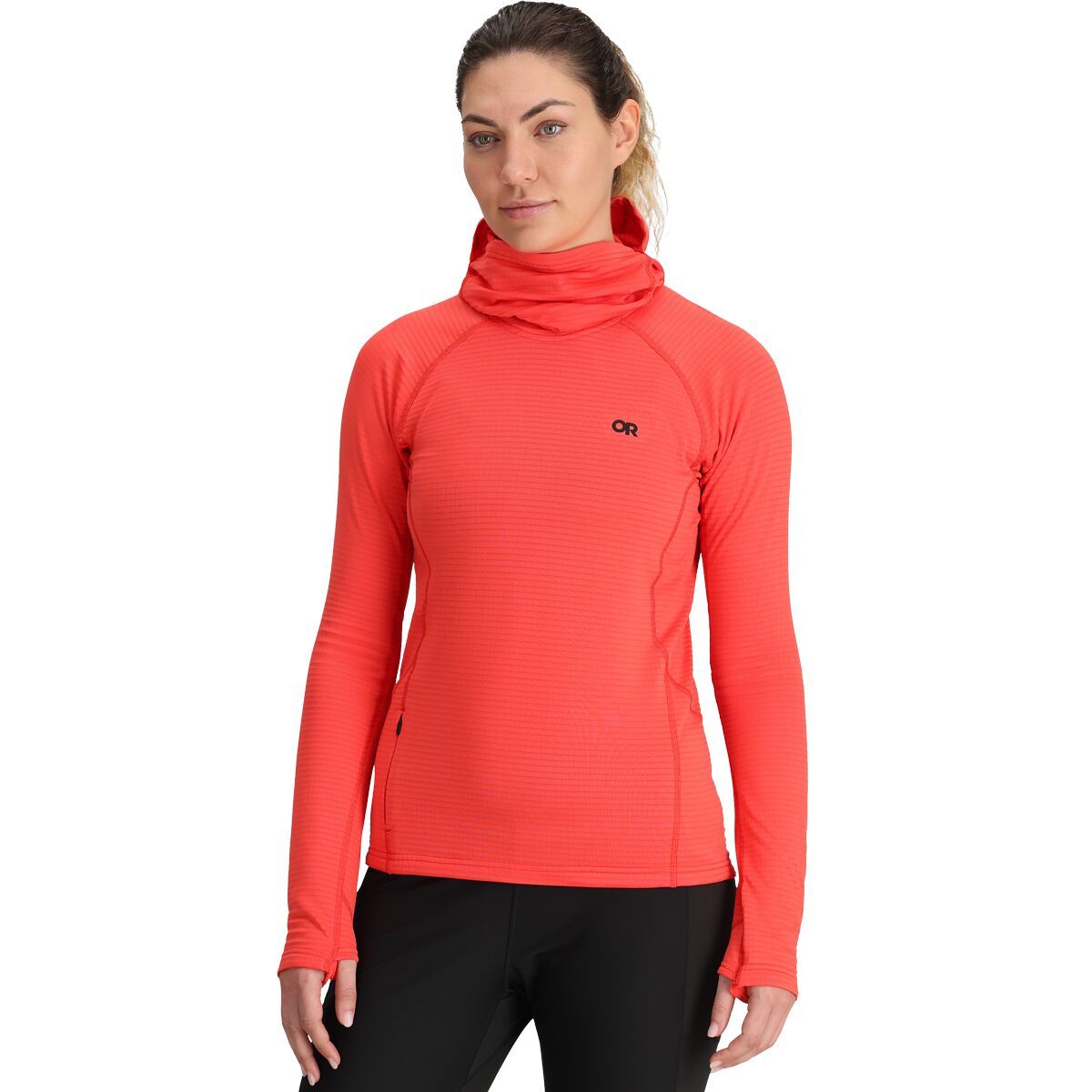 Image of Outdoor Research Vigor Grid Fleece Pullover Hoodie - Women's Sunrise, XS