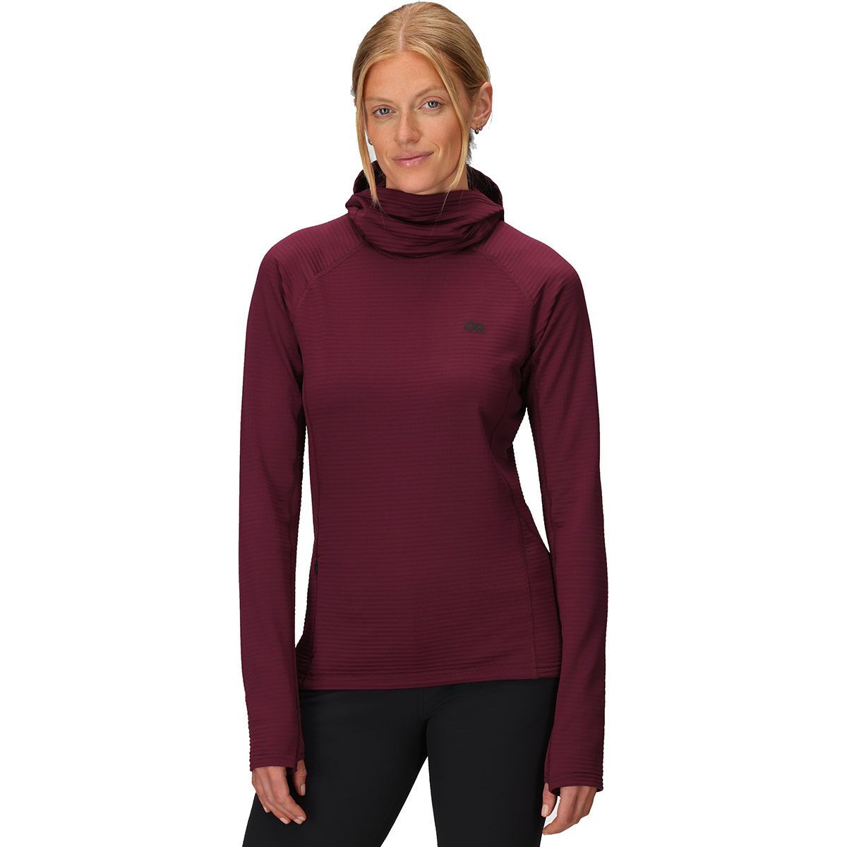 Image of Outdoor Research Vigor Grid Fleece Pullover Hoodie - Women's Winterberry, XL