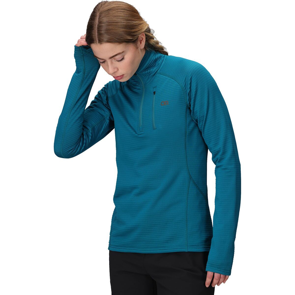 Image of Outdoor Research Vigor Grid Fleece Quarter-Zip Jacket - Women's Aurora, XS