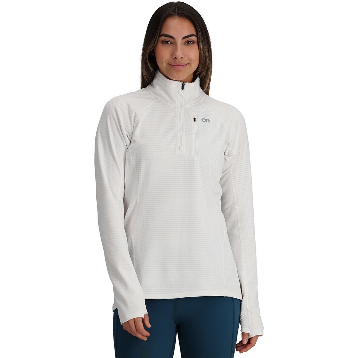 Outdoor Research Vigor Grid Fleece Quarter-Zip Jacket - Women's Snow, XL