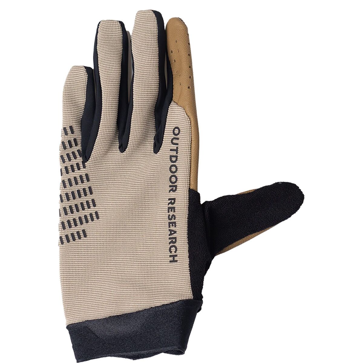 Image of Outdoor Research Freewheel Leather Palm Bike Glove Pro Khaki, S