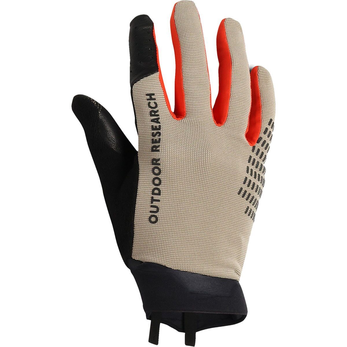 Image of Outdoor Research Freewheel Leather Palm Bike Glove Pro Khaki, S