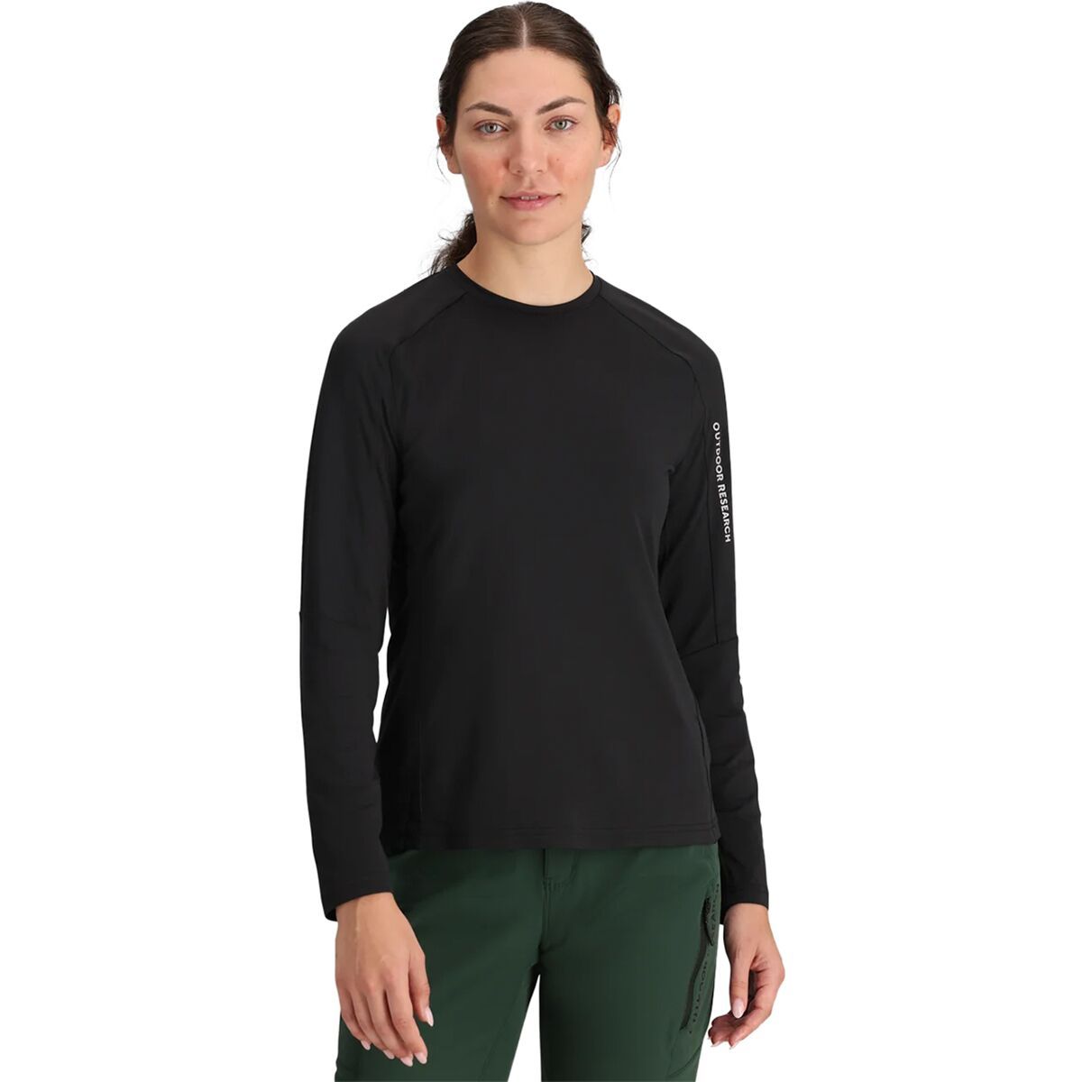 Image of Outdoor Research Freewheel Long-Sleeve Jersey - Women's Black, M
