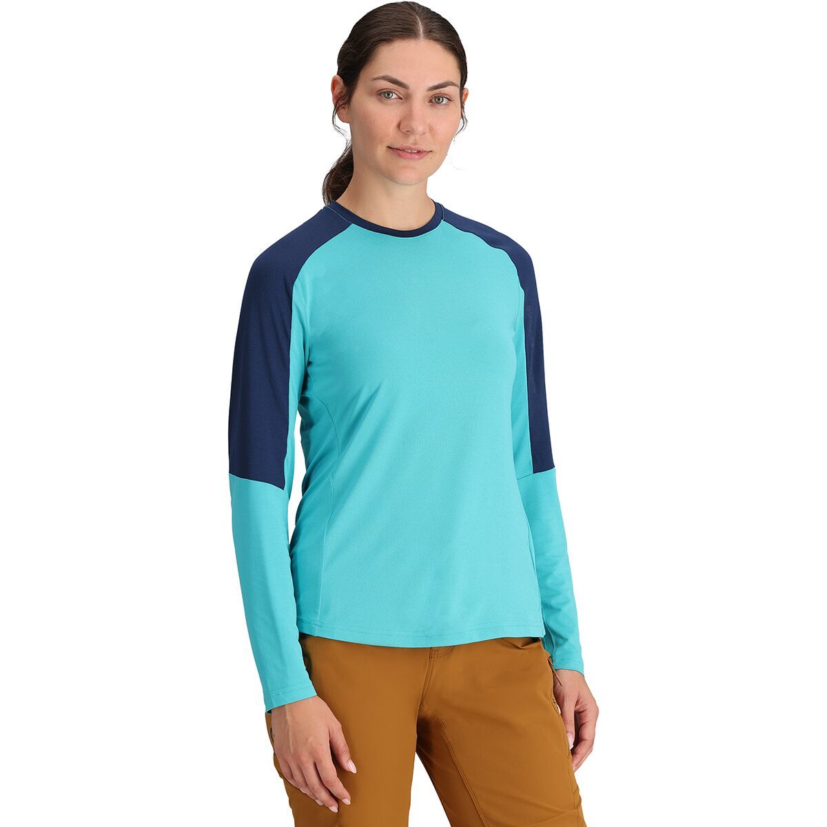 Image of Outdoor Research Freewheel Long-Sleeve Jersey - Women's Cortez/Cenote, XL