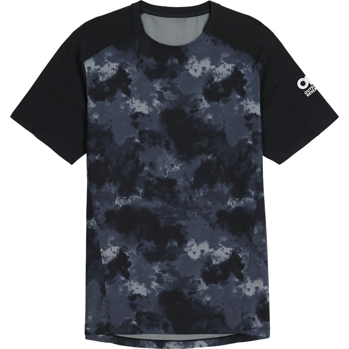 Image of Outdoor Research Freewheel Short-Sleeve Jersey - Men's Black Cloud Scape/Black, M