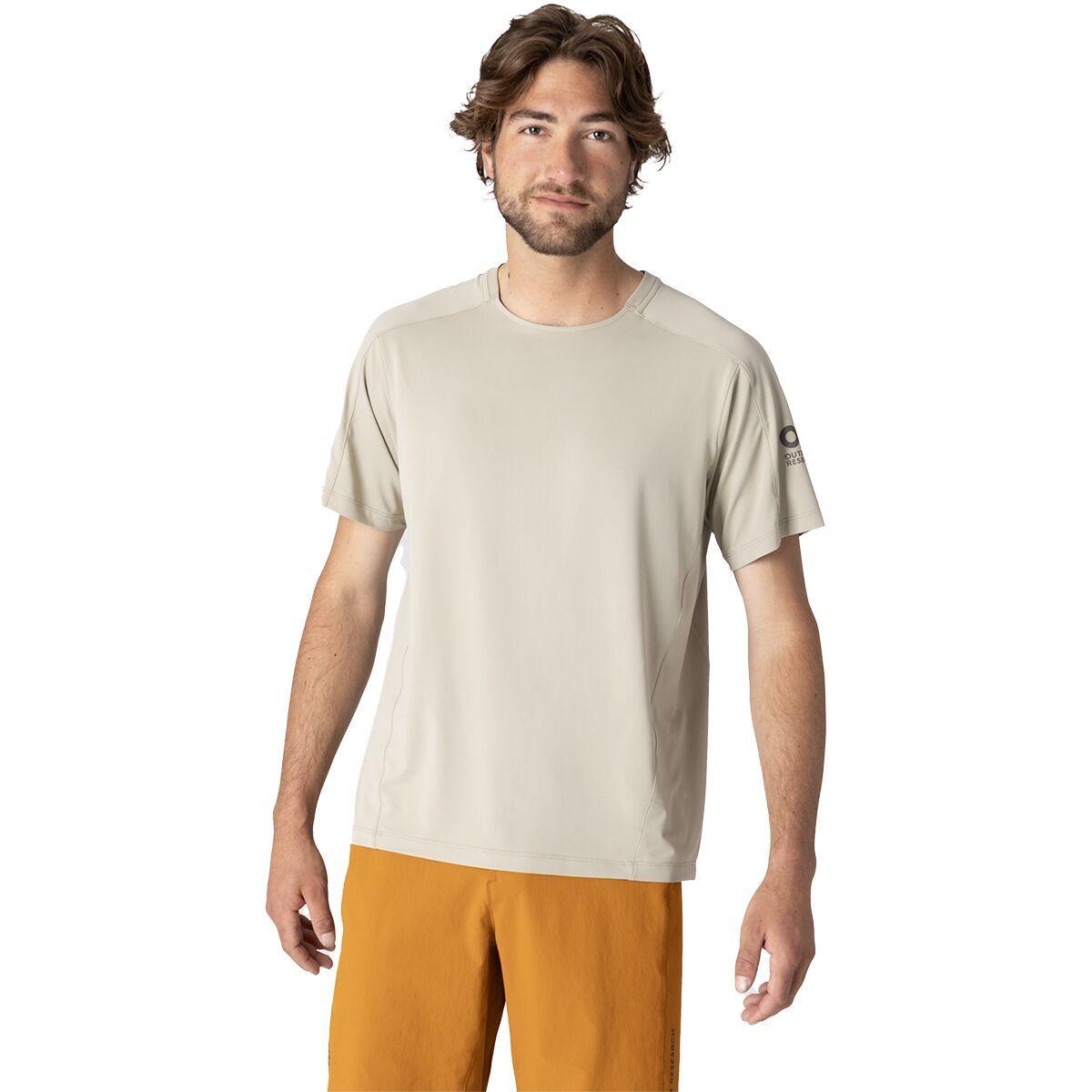 Image of Outdoor Research Freewheel Short-Sleeve Jersey - Men's Pro Khaki, S