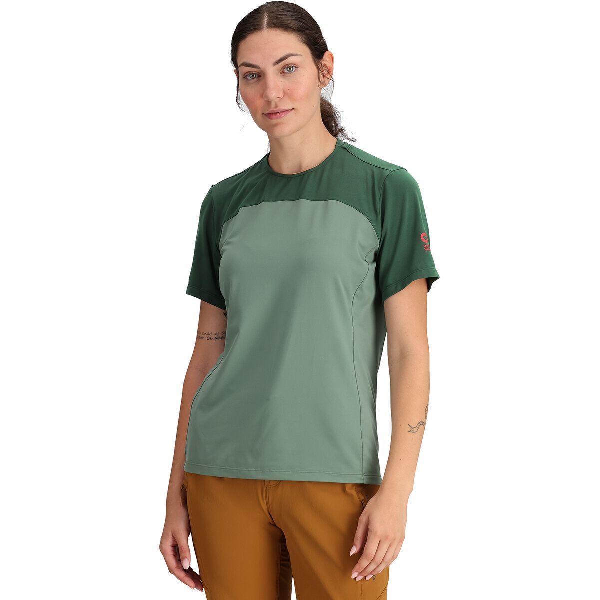 Image of Outdoor Research Freewheel Short-Sleeve Jersey - Women's Balsam/Grove, XS