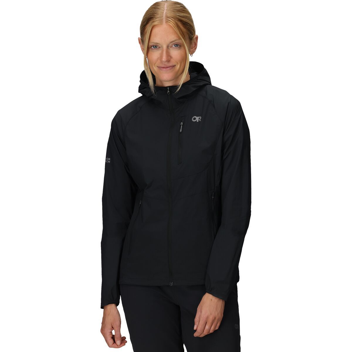 Image of Outdoor Research Shadow Wind Hooded Jacket - Women's Black, XS