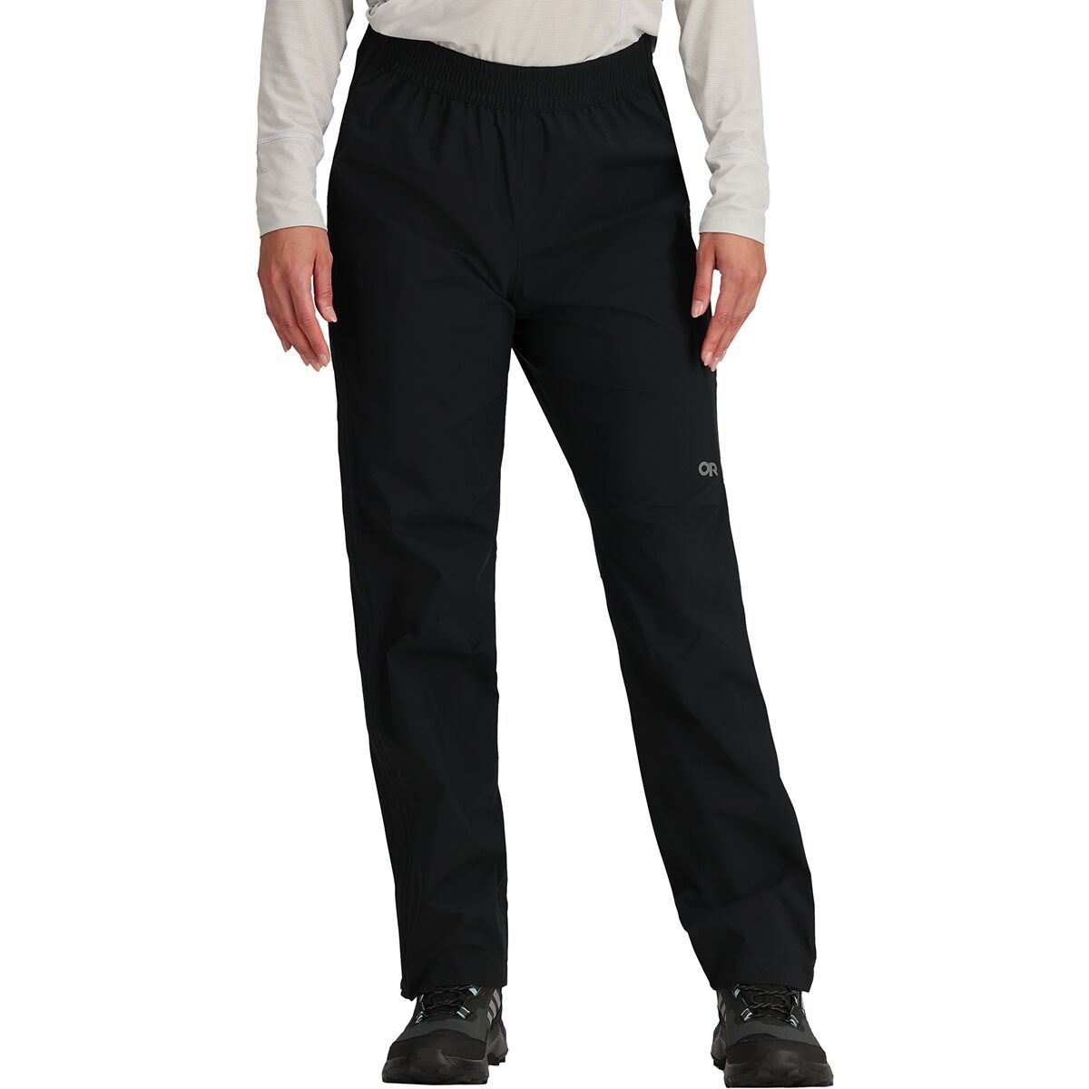 Image of Outdoor Research Stratoburst Stretch Rain Pant - Women's Black, XL/Reg