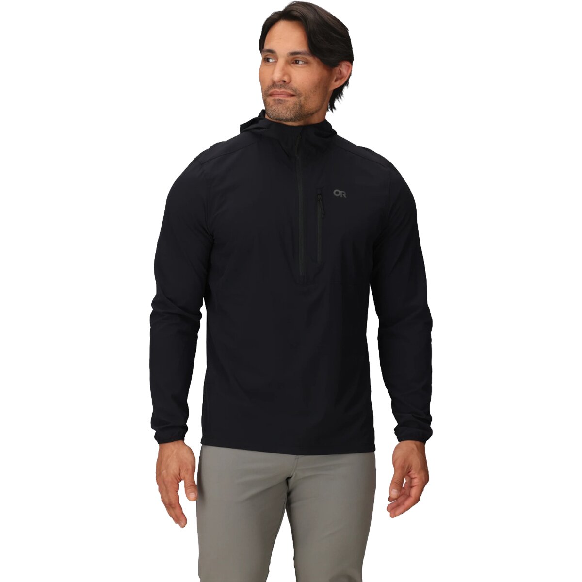 Image of Outdoor Research Astroman Air Sun Hoodie - Men's Black, S