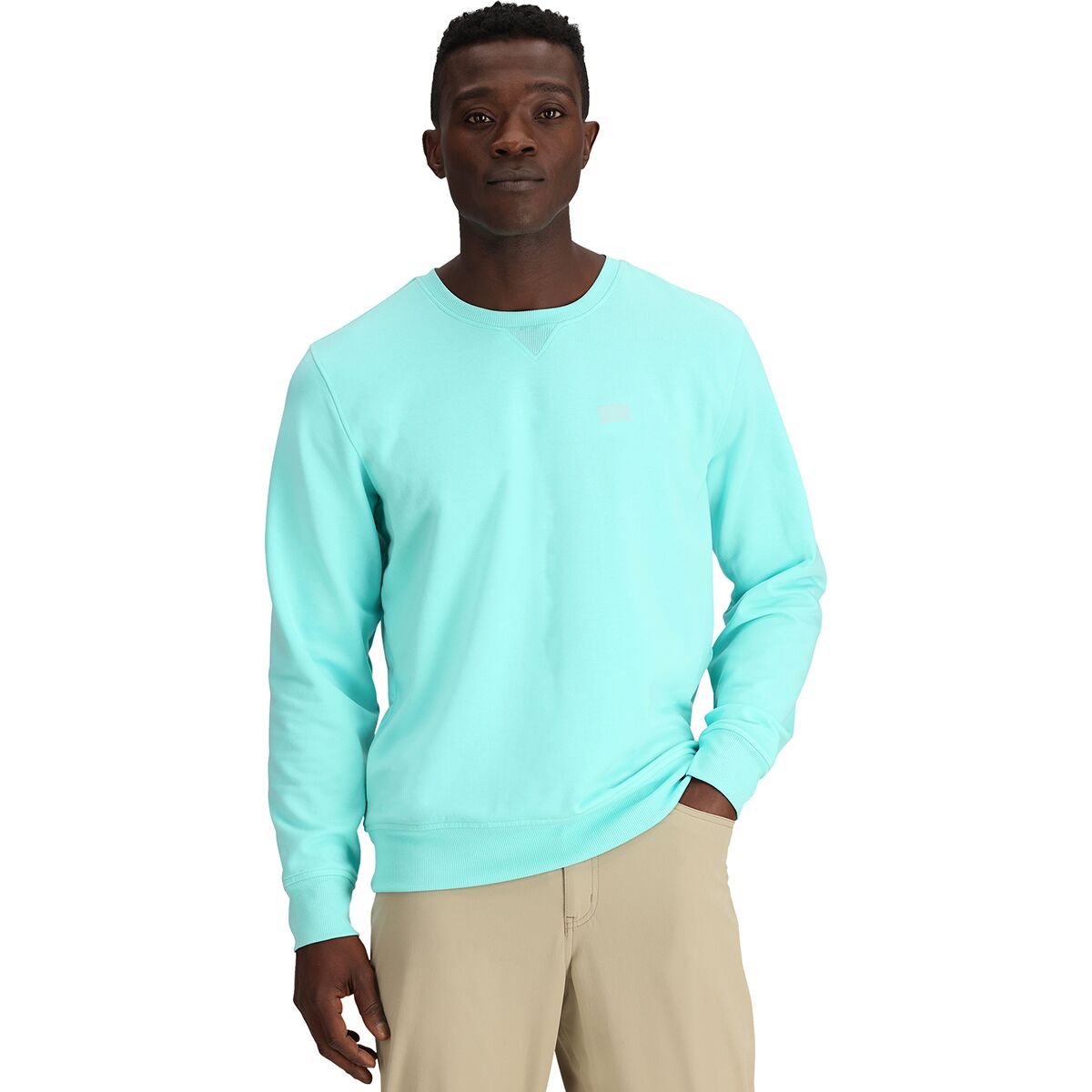 Outdoor Research Outdoor Research Essential Fleece Crew - Men's Calcite, XXL