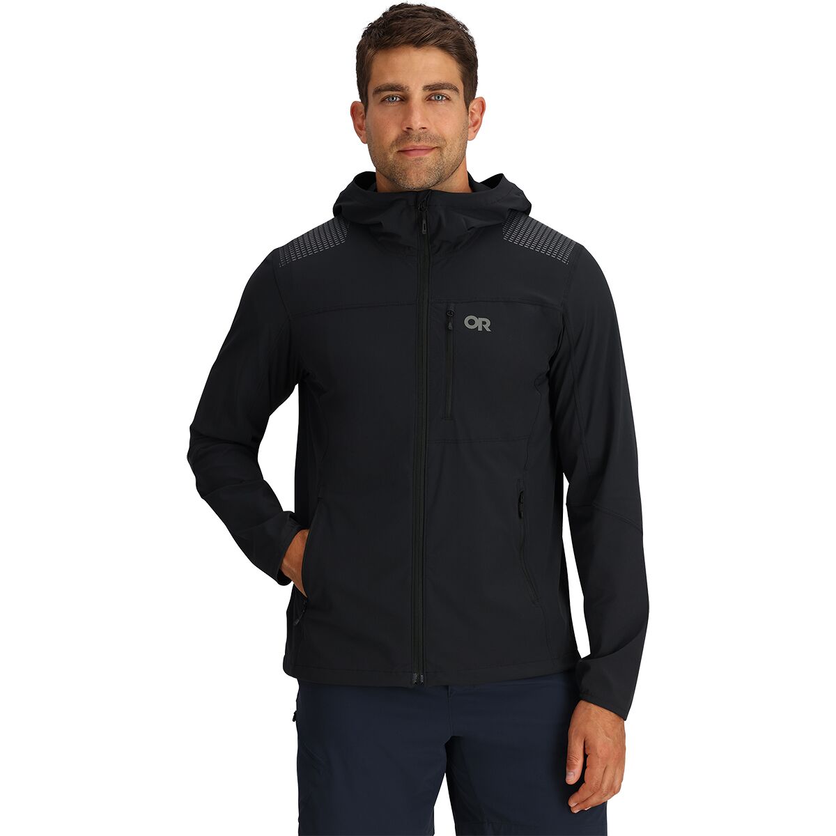 Outdoor Research Outdoor Research Ferrosi DuraPrint Hooded Jacket - Men's Black, XL