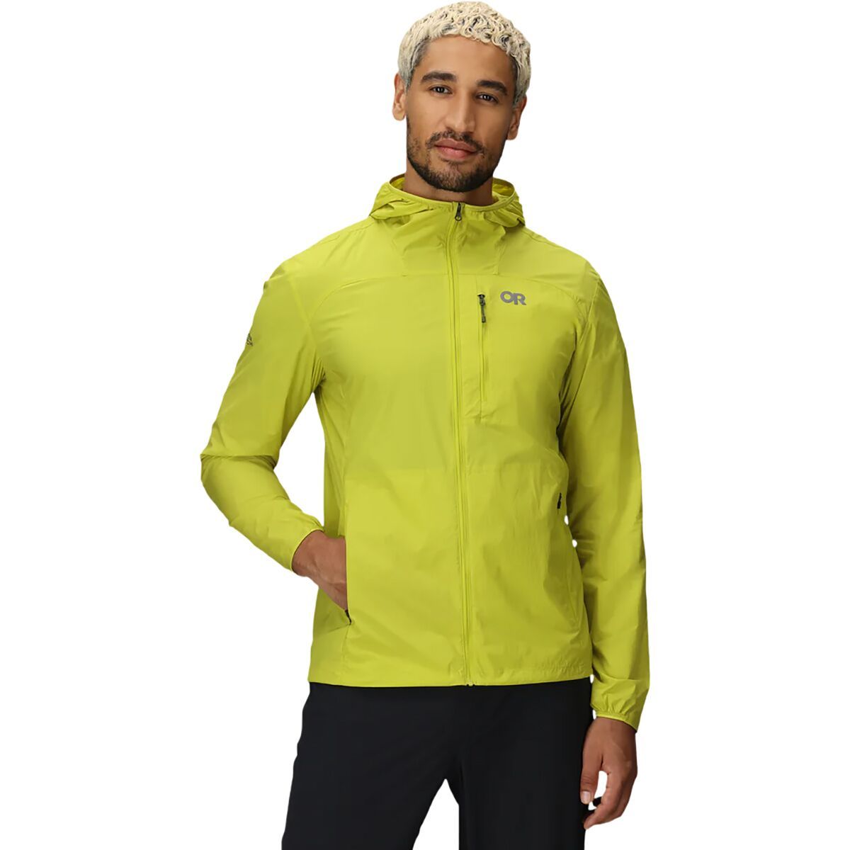 Image of Outdoor Research Shadow Wind Hooded Jacket - Men's Viper, XXL