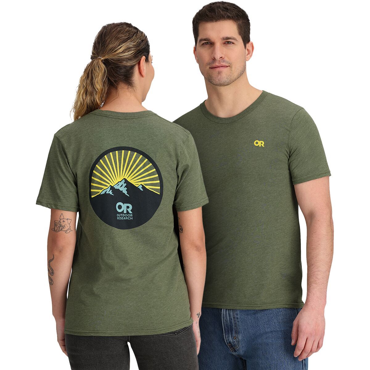 Image of Outdoor Research Spoked Logo T-Shirt Ranger Green, M