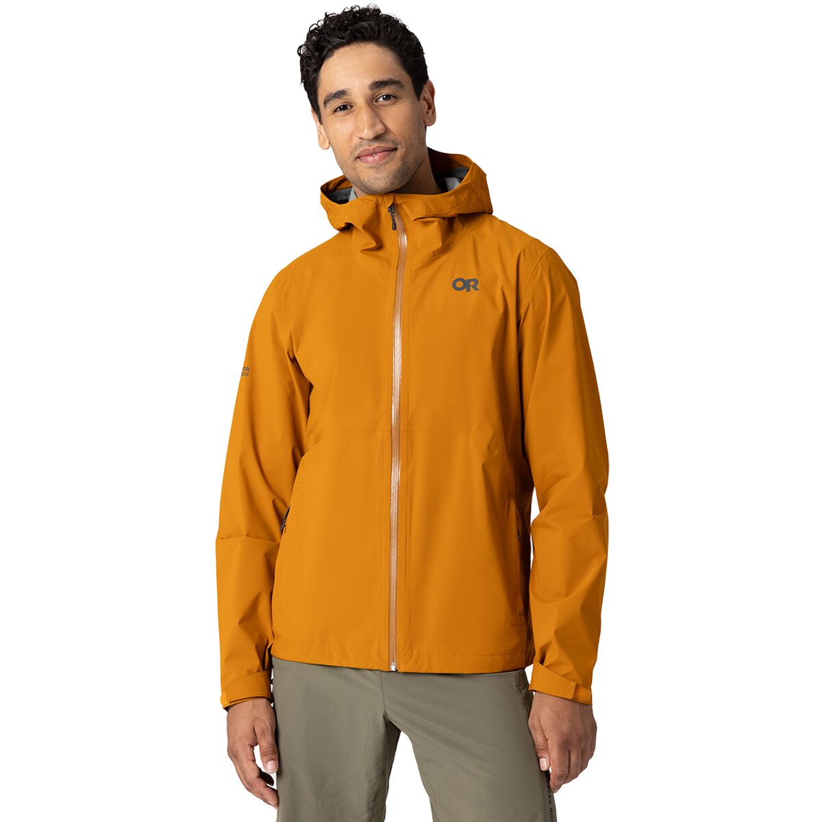 Image of Outdoor Research Stratoburst Stretch Rain Jacket - Men's Sedona, M