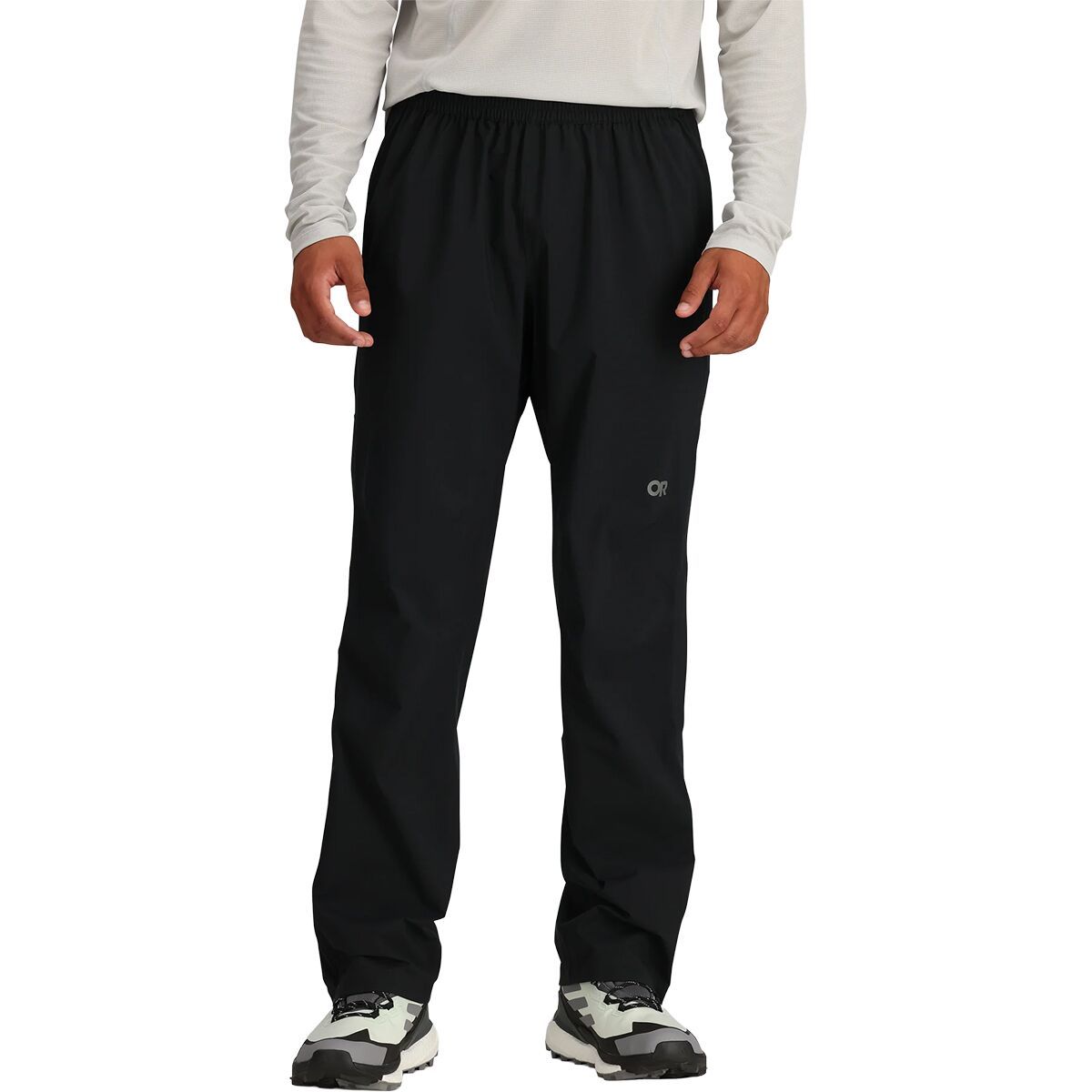 Image of Outdoor Research Stratoburst Stretch Rain Pant - Men's Black, M/Short